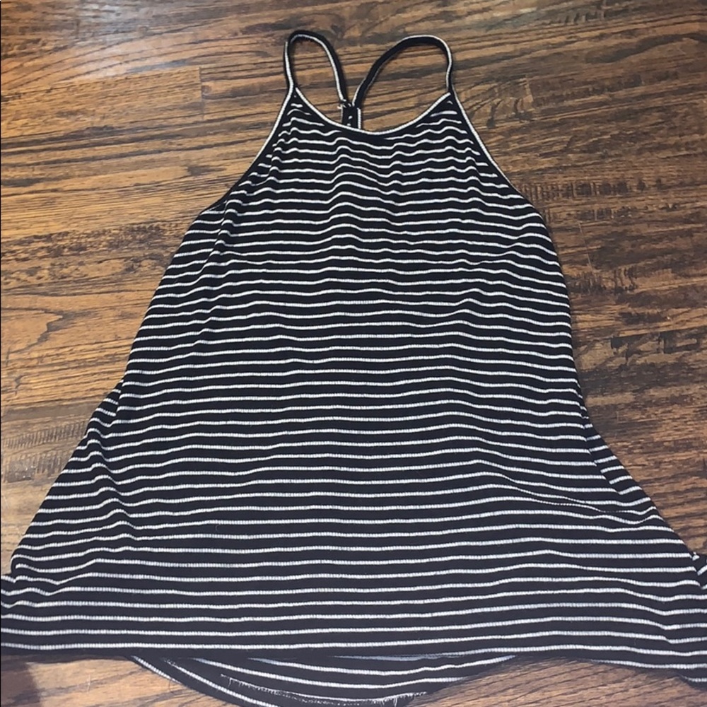 black and white tank